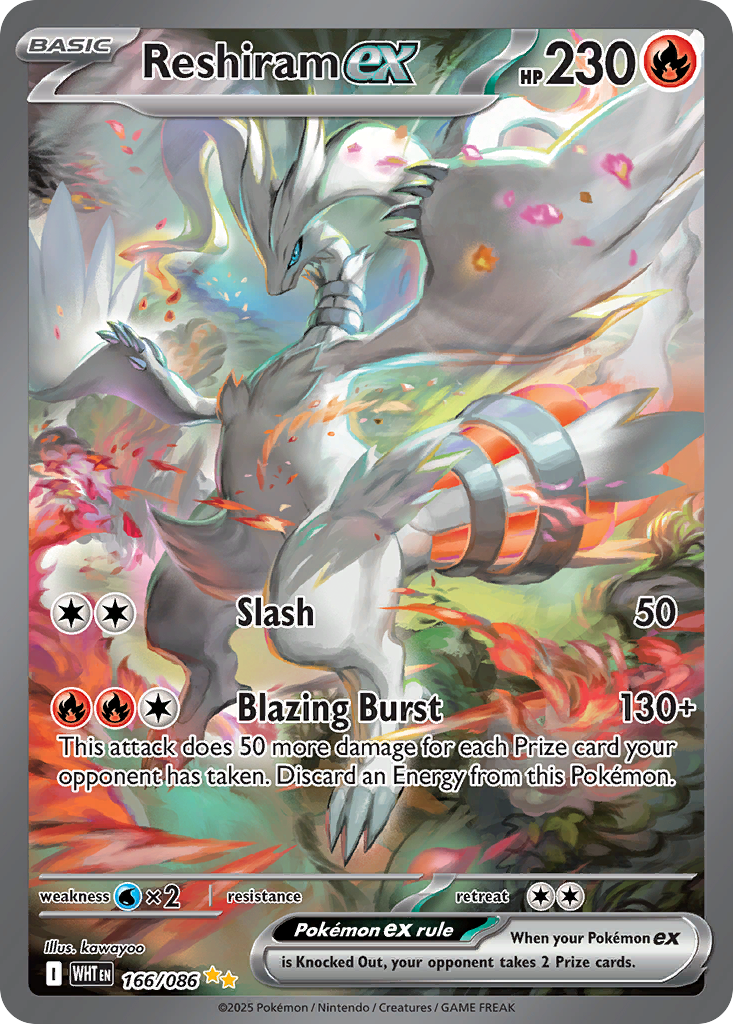 Reshiram ex - White Flare #166