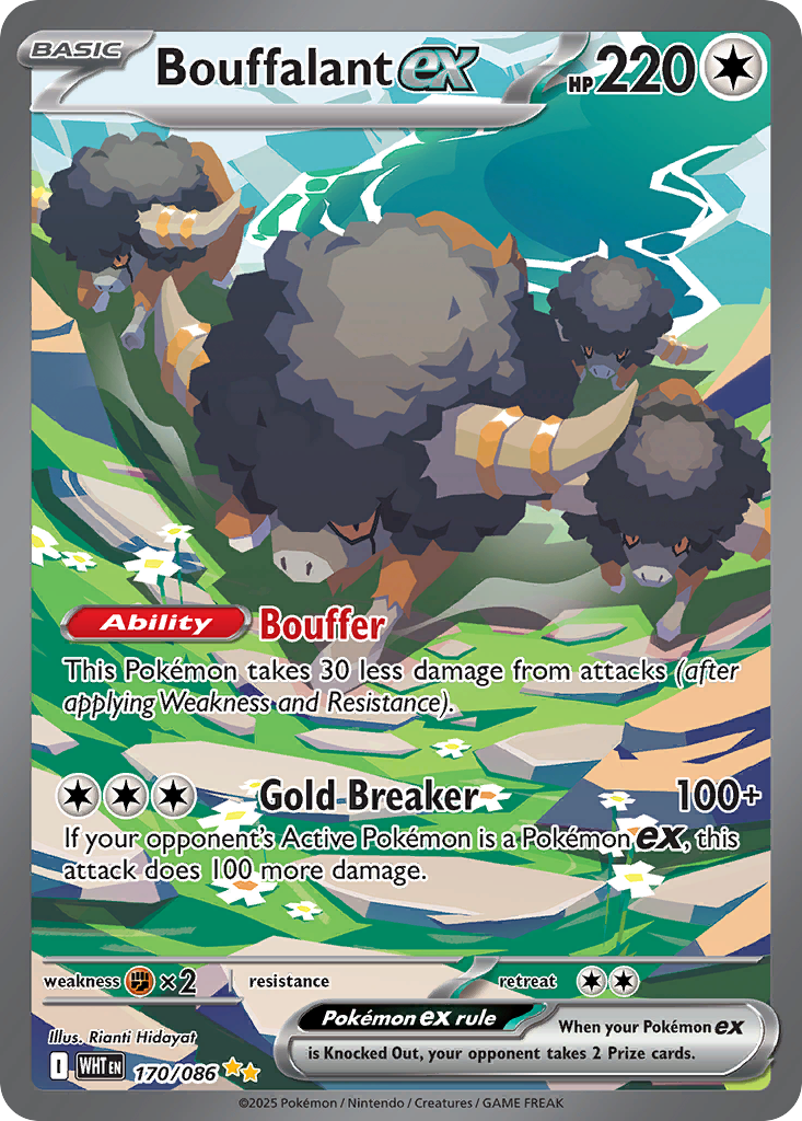 Bouffalant ex - White Flare #170