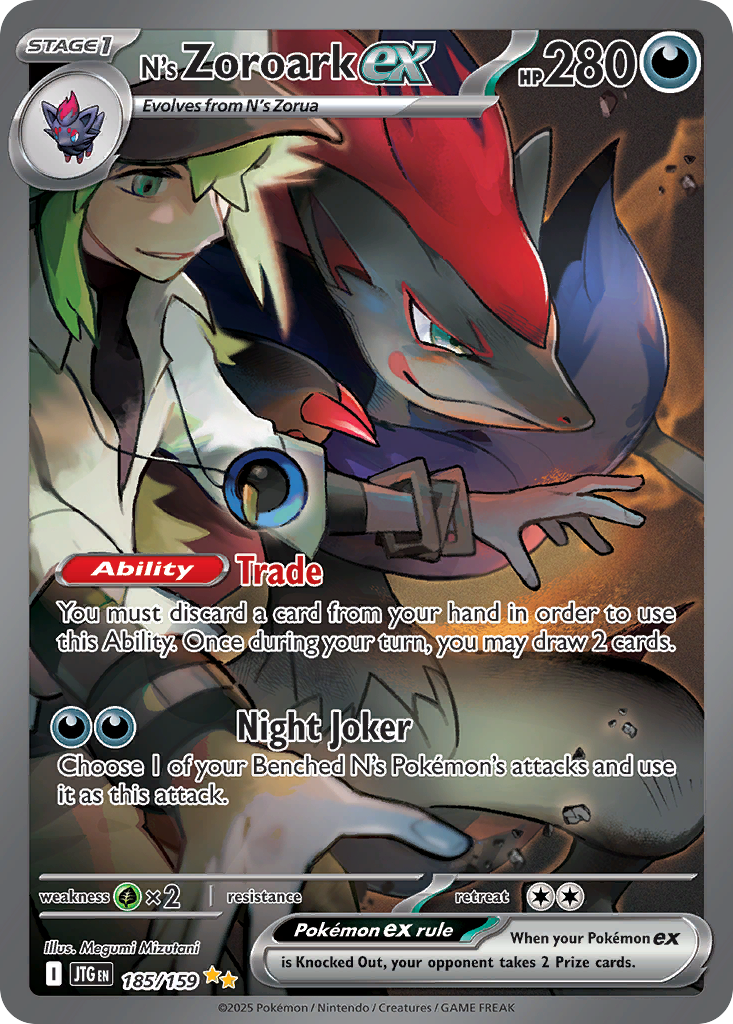 N's Zoroark ex - Journey Together #185