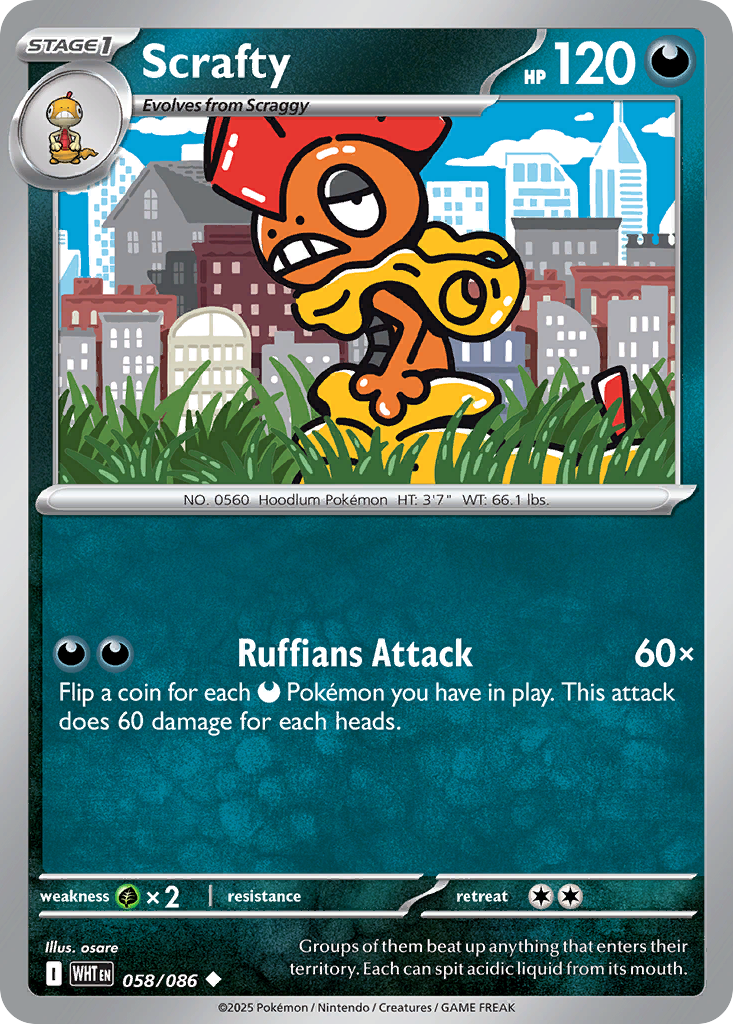 Scrafty - White Flare #58