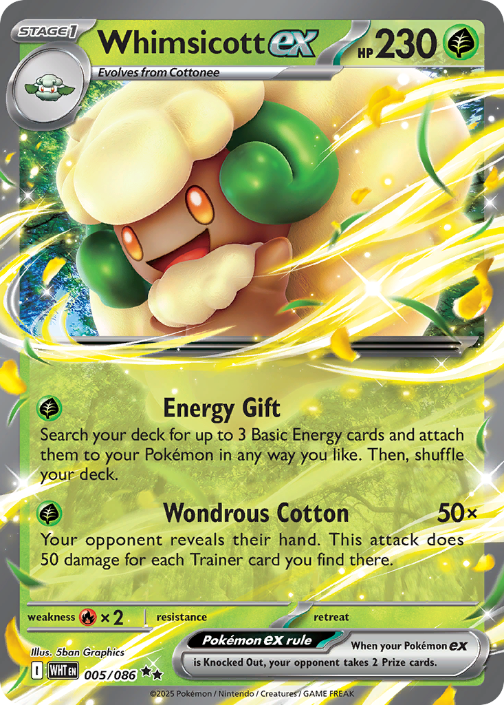 Whimsicott ex - White Flare #5