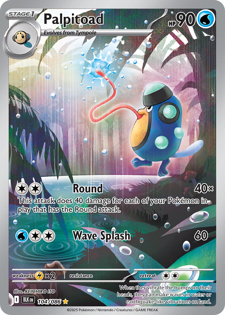 Palpitoad - Black Bolt #104