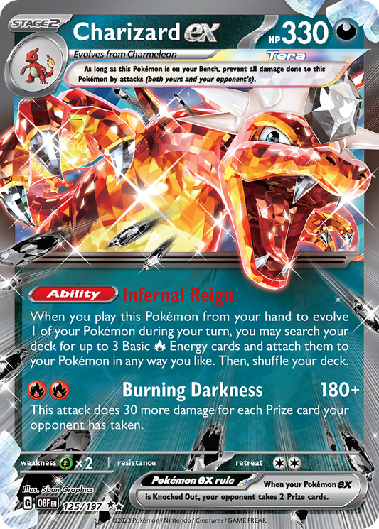 Charizard ex (ex, Tera) (125/230) [Scarlet & Violet: Obsidian Flames]