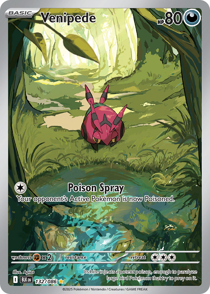 Venipede - Black Bolt #132