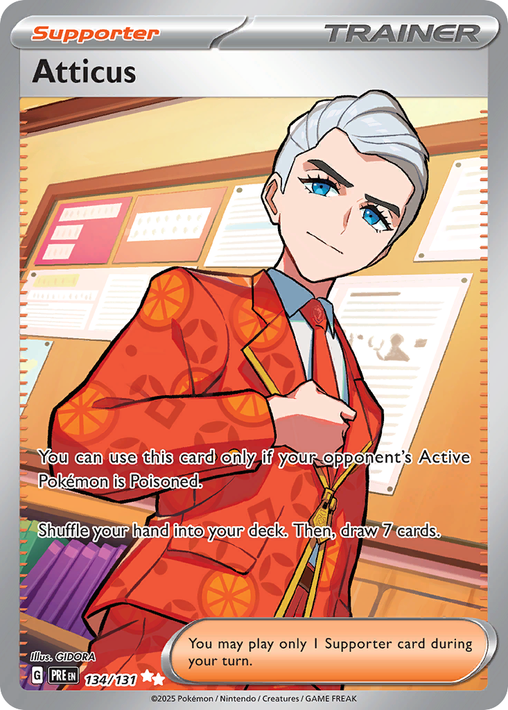Atticus (134/180) [Scarlet & Violet: Prismatic Evolutions]