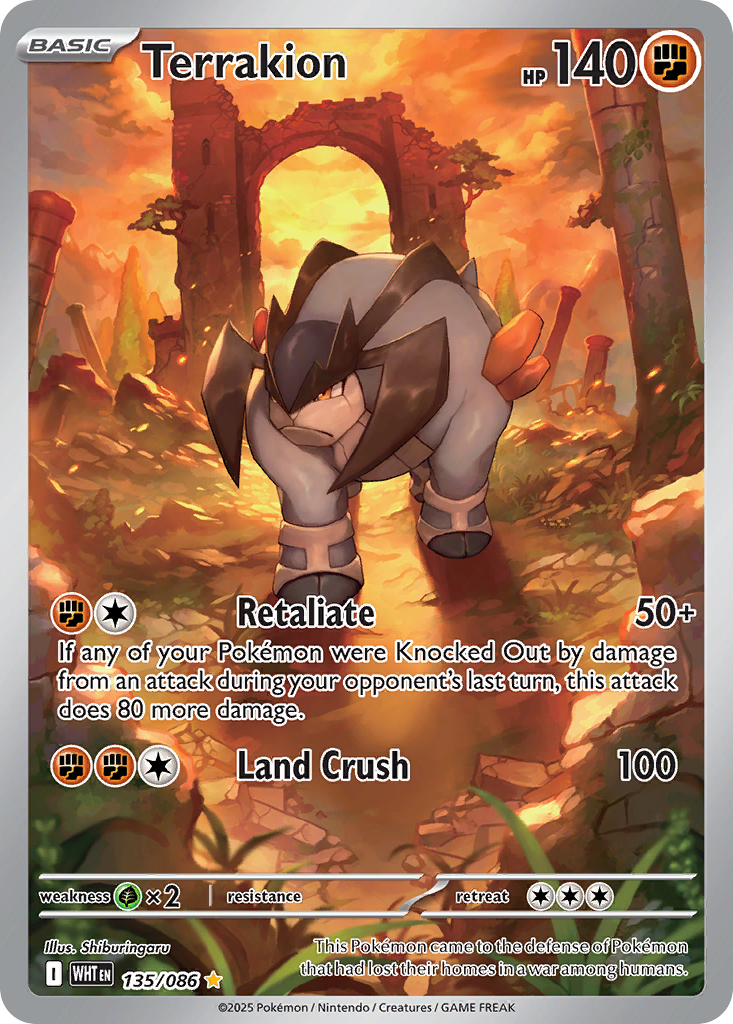 Terrakion - White Flare #135