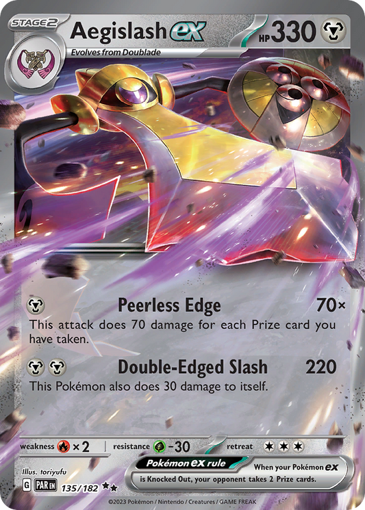Aegislash ex (ex) (135/266) [Scarlet & Violet: Paradox Rift]