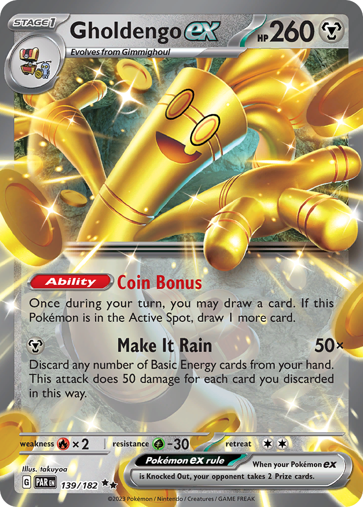 Gholdengo ex (ex) (139/266) [Scarlet & Violet: Paradox Rift]