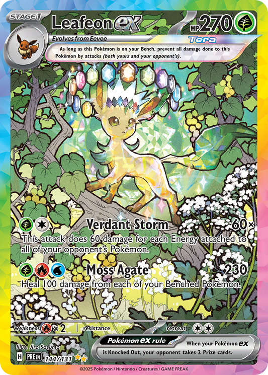 Leafeon ex (Tera, ex) (144/180) [Scarlet & Violet: Prismatic Evolutions]