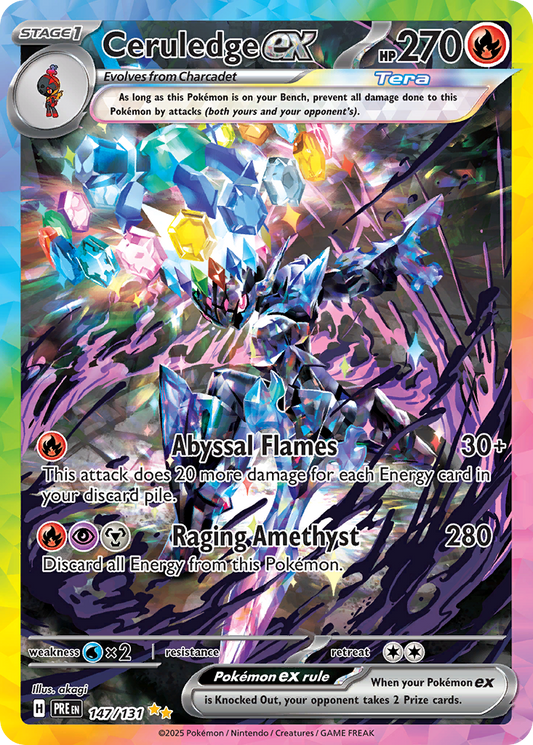 Ceruledge ex (Tera, ex) (147/180) [Scarlet & Violet: Prismatic Evolutions]
