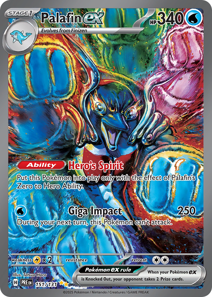 Palafin ex (ex) (151/180) [Scarlet & Violet: Prismatic Evolutions]