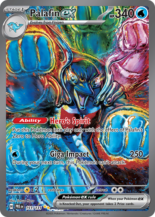 Palafin ex (ex) (151/180) [Scarlet & Violet: Prismatic Evolutions]