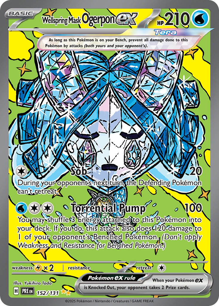 Wellspring Mask Ogerpon ex (Tera, ex) (152/180) [Scarlet & Violet: Prismatic Evolutions]