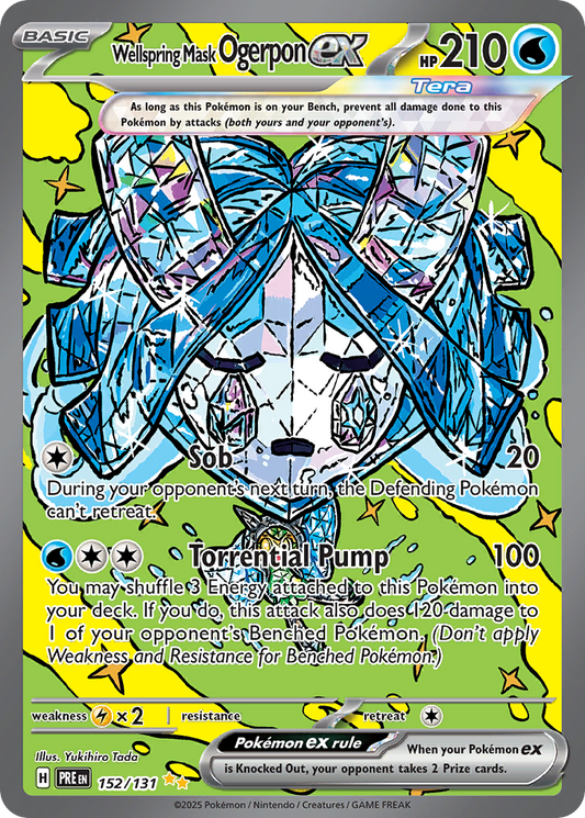 Wellspring Mask Ogerpon ex (Tera, ex) (152/180) [Scarlet & Violet: Prismatic Evolutions]
