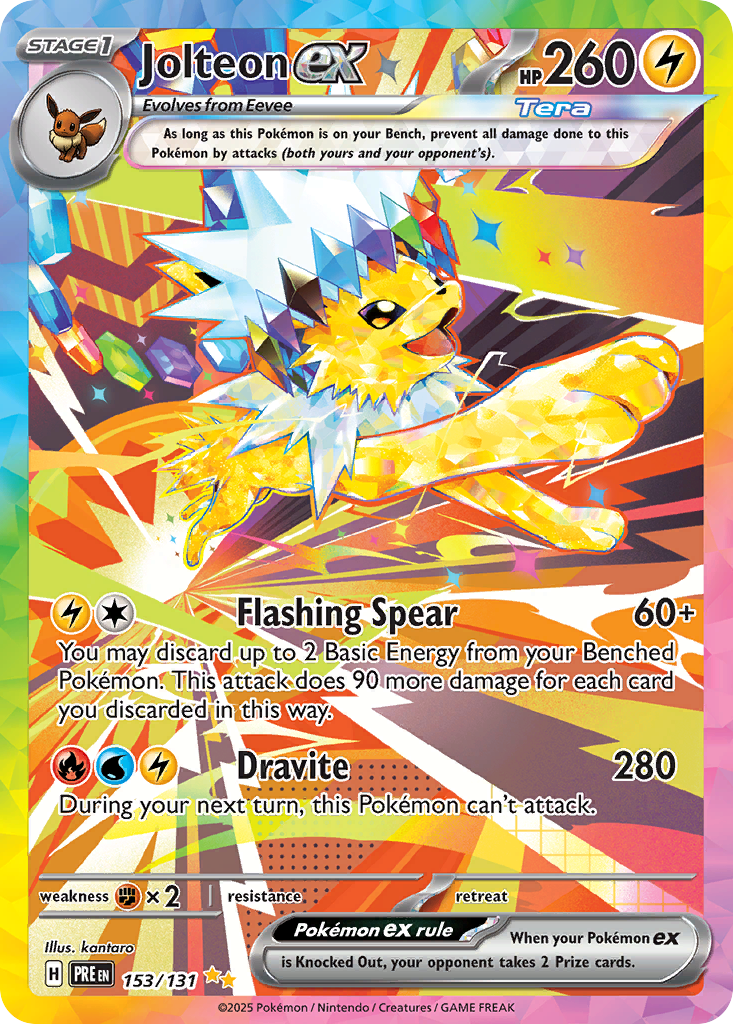 Jolteon ex (Tera, ex) (153/180) [Scarlet & Violet: Prismatic Evolutions]