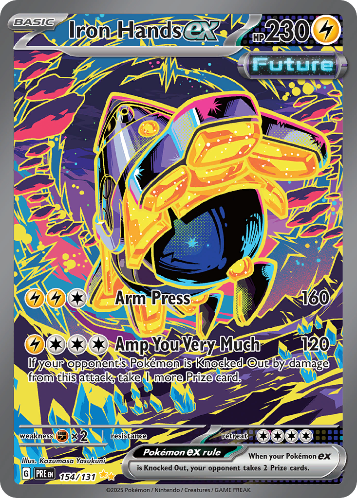Iron Hands ex (ex, Future) (154/180) [Scarlet & Violet: Prismatic Evolutions]