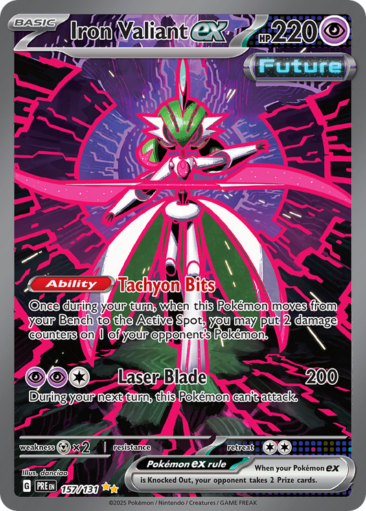 Iron Valiant ex (ex, Future) (157/180) [Scarlet & Violet: Prismatic Evolutions]