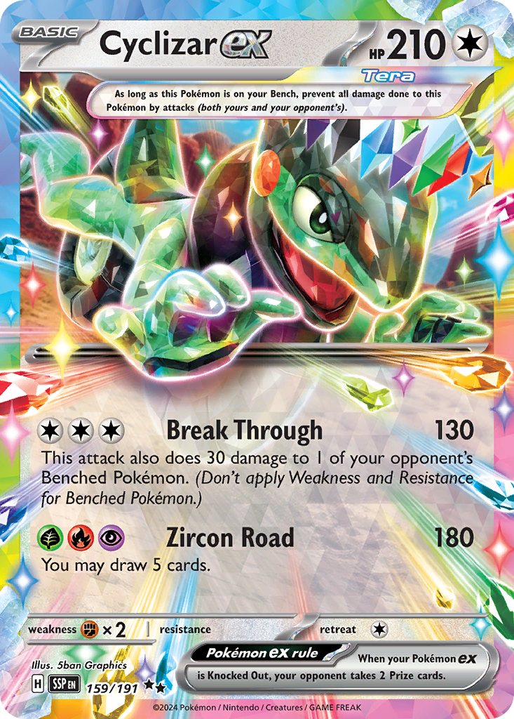 Cyclizar ex (Tera, ex) (159/252) [Scarlet & Violet: Surging Sparks]
