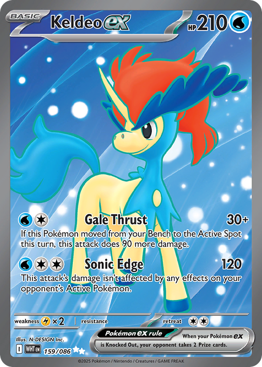 Keldeo ex - White Flare #159
