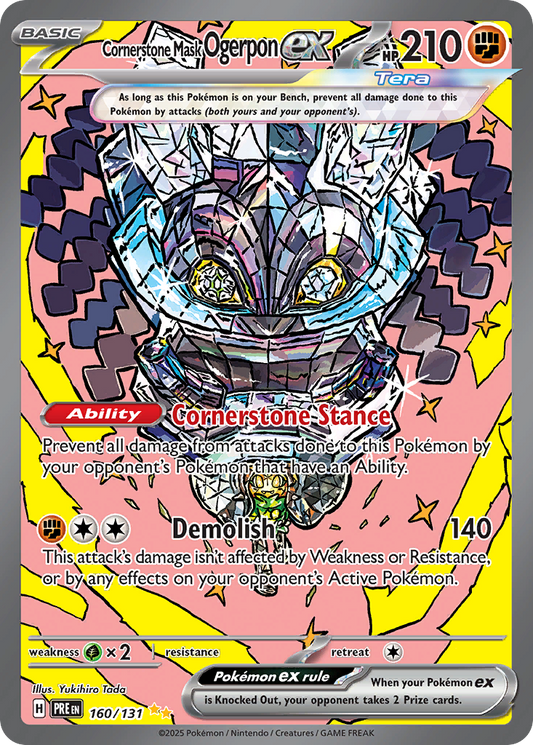 Cornerstone Mask Ogerpon ex (Tera, ex) (160/180) [Scarlet & Violet: Prismatic Evolutions]
