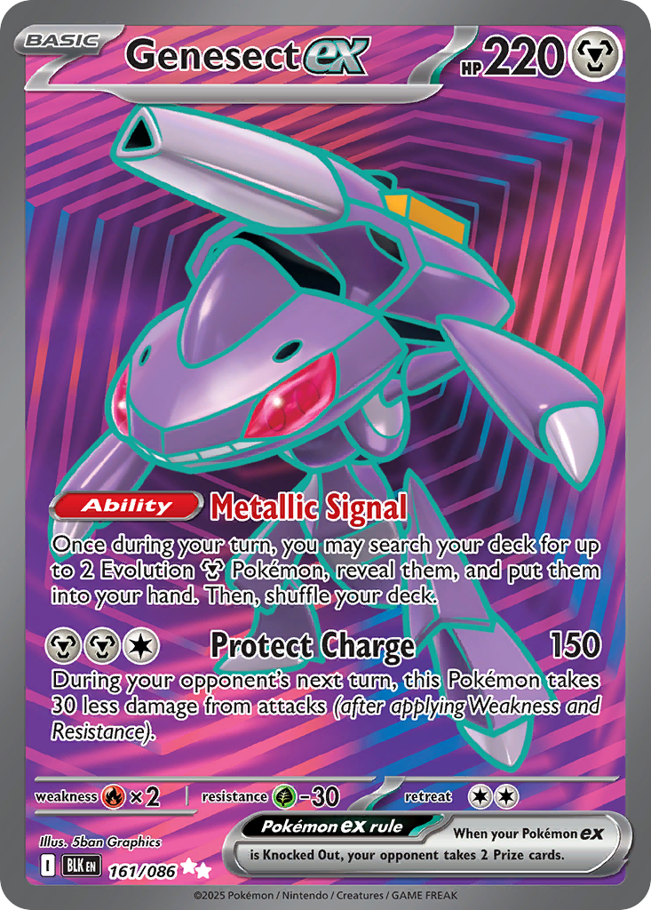 Genesect ex - Black Bolt #161