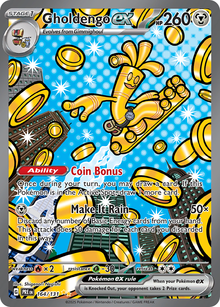 Gholdengo ex (ex) (164/180) [Scarlet & Violet: Prismatic Evolutions]