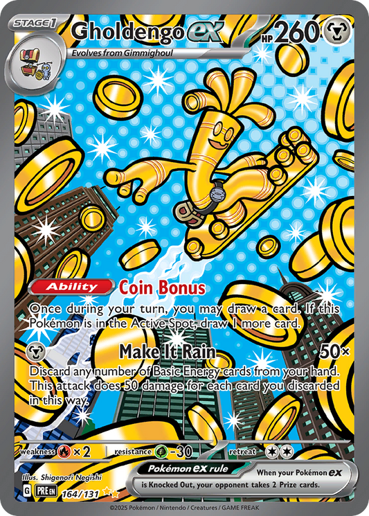 Gholdengo ex (ex) (164/180) [Scarlet & Violet: Prismatic Evolutions]