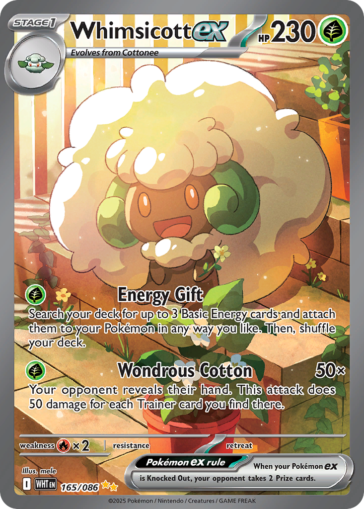 Whimsicott ex - White Flare #165