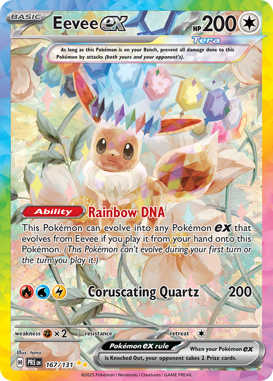Eevee ex (Tera, ex) (167/180) [Scarlet & Violet: Prismatic Evolutions]