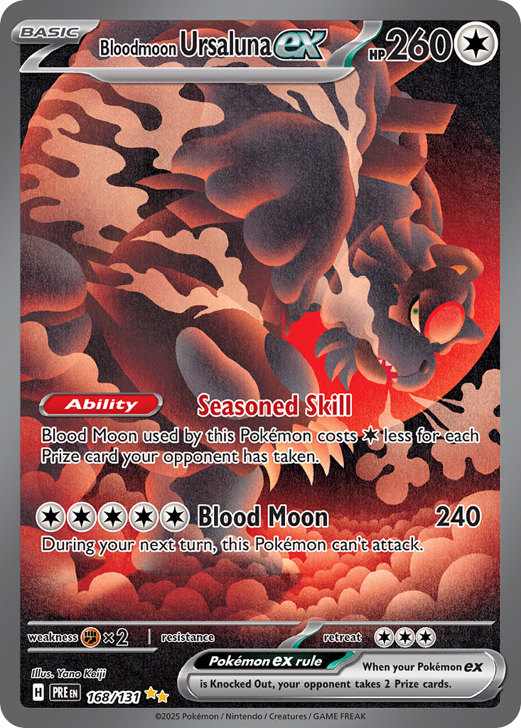 Bloodmoon Ursaluna ex (ex) (168/180) [Scarlet & Violet: Prismatic Evolutions]