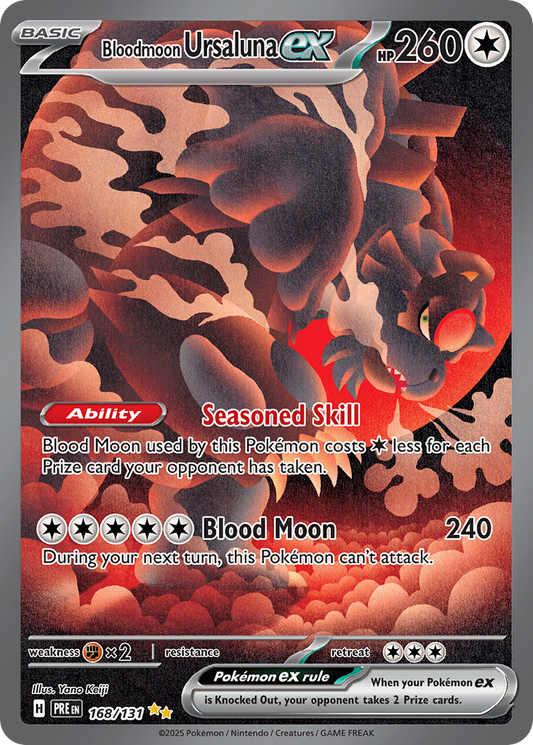 Bloodmoon Ursaluna ex (ex) (168/180) [Scarlet & Violet: Prismatic Evolutions]
