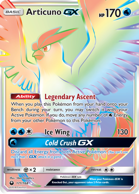 Articuno-GX (GX) (171/187) [Sun & Moon: Celestial Storm]