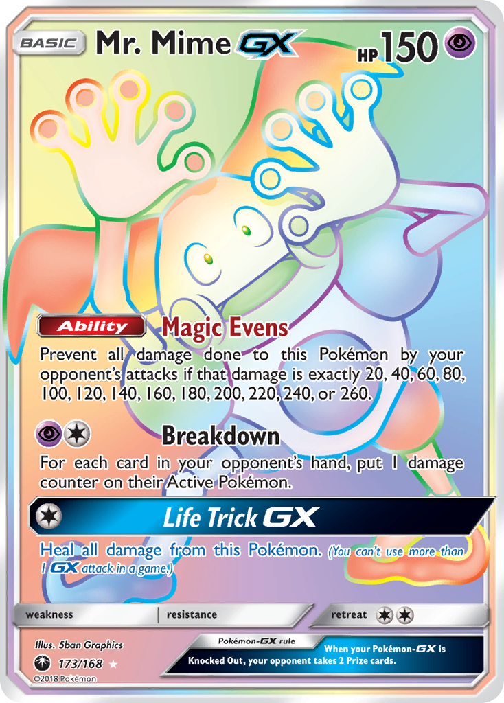 Mr. Mime-GX (GX) (173/187) [Sun & Moon: Celestial Storm]