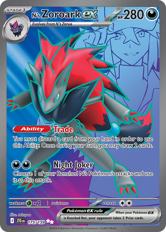 N's Zoroark ex - Journey Together #175