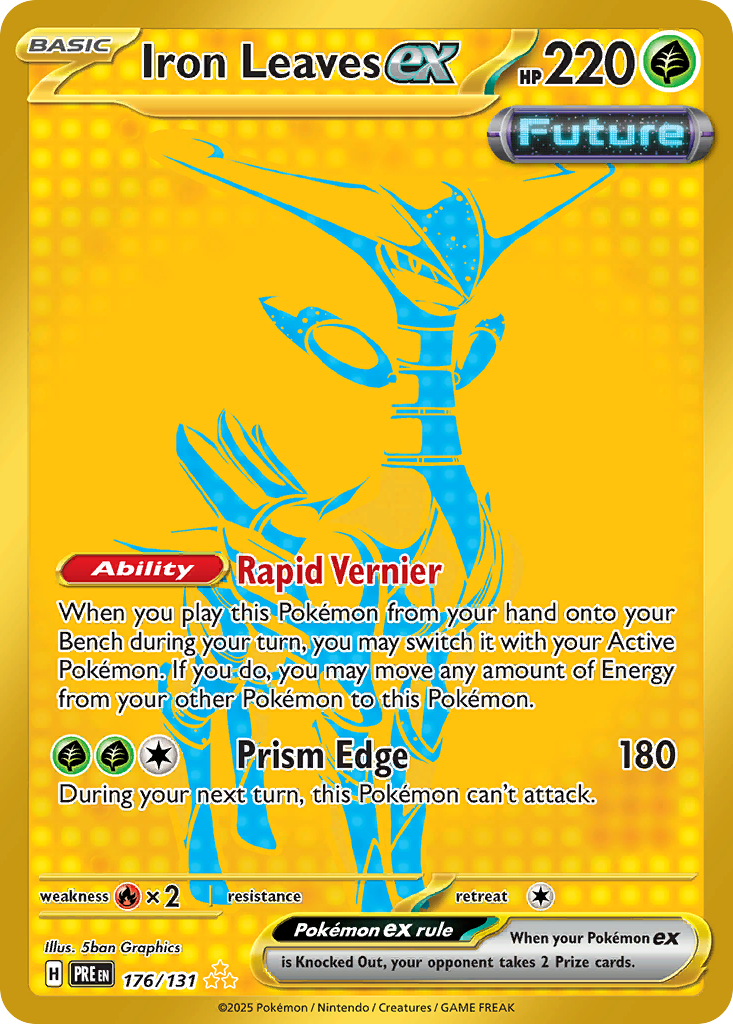 Iron Leaves ex (ex, Future) (176/180) [Scarlet & Violet: Prismatic Evolutions]