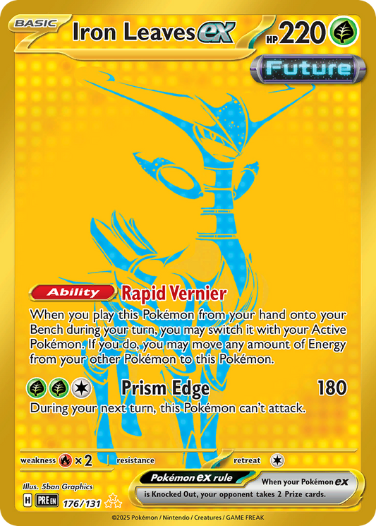 Iron Leaves ex (ex, Future) (176/180) [Scarlet & Violet: Prismatic Evolutions]