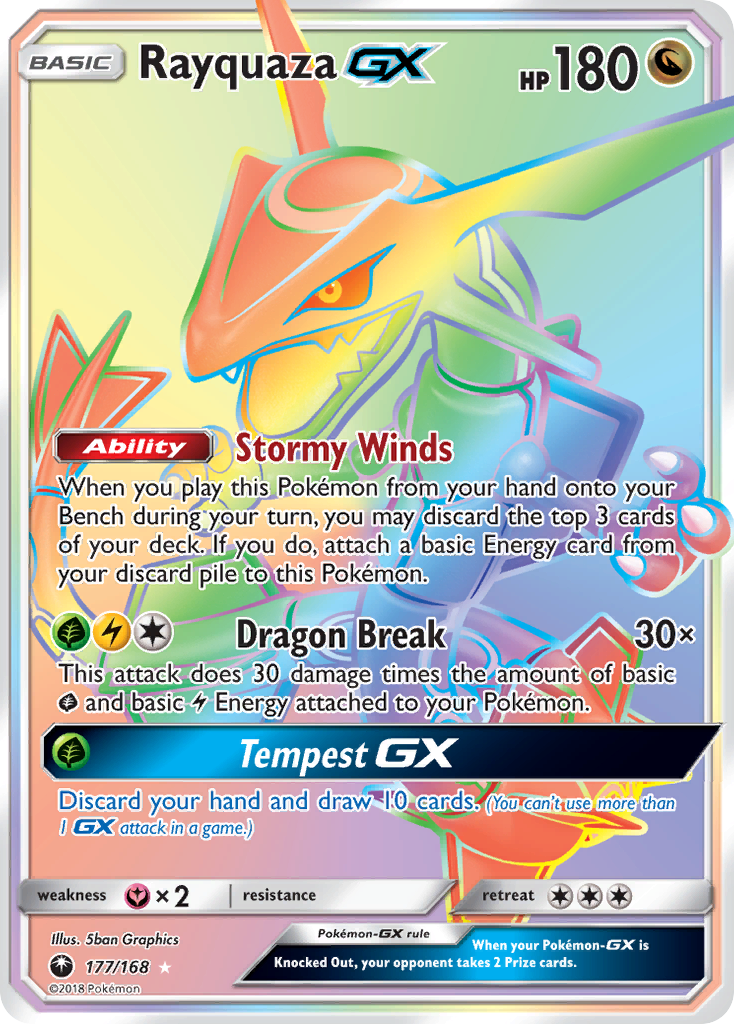 Rayquaza-GX (GX) (177/187) [Sun & Moon: Celestial Storm]