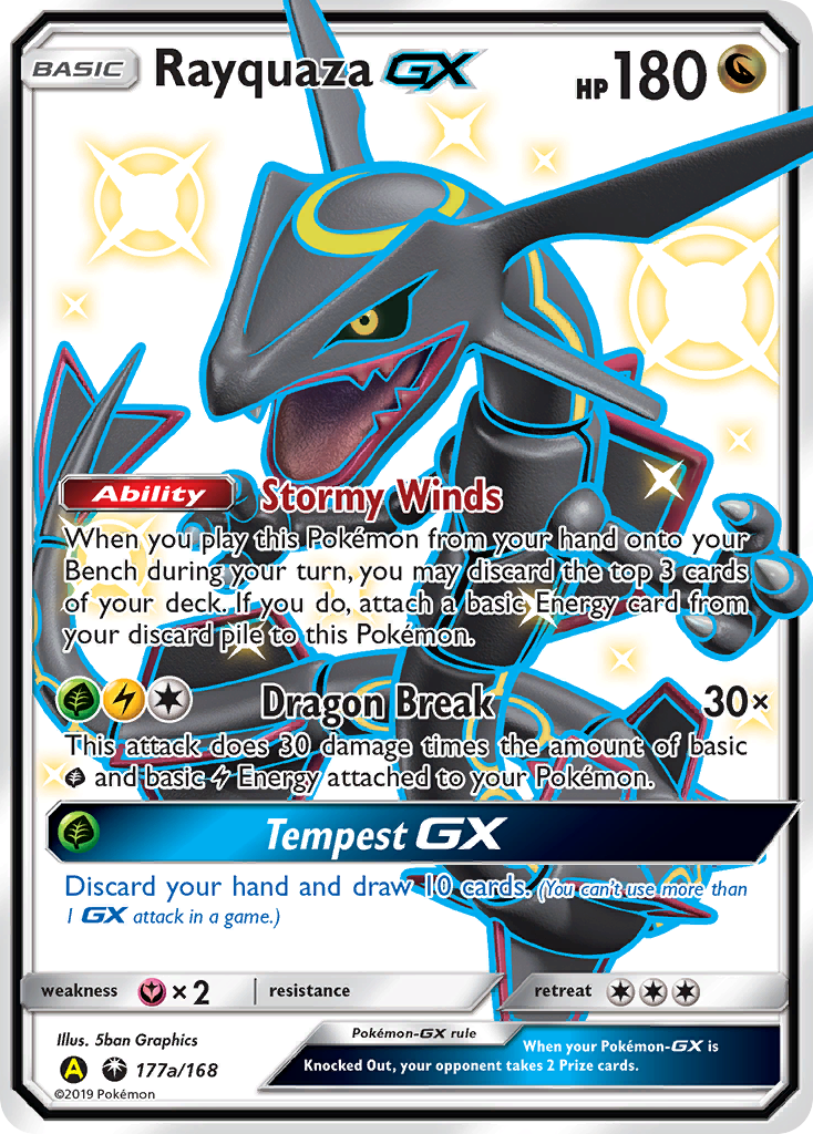 Rayquaza-GX (GX) (177a/187) [Sun & Moon: Celestial Storm]