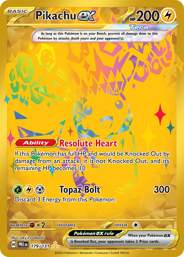 Pikachu ex (Tera, ex) (179/180) [Scarlet & Violet: Prismatic Evolutions]
