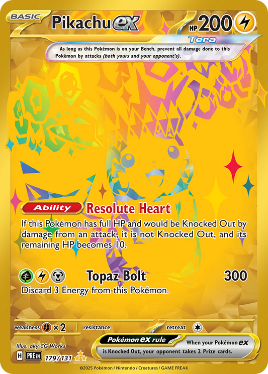 Pikachu ex (Tera, ex) (179/180) [Scarlet & Violet: Prismatic Evolutions]