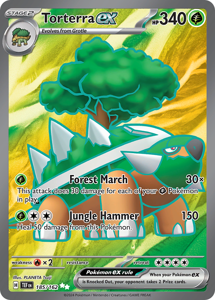 Torterra ex (ex) (185/218) [Scarlet & Violet: Temporal Forces]