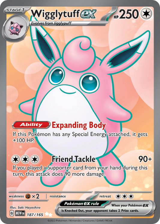 Wigglytuff ex (ex) (187/207) [Scarlet & Violet: 151]