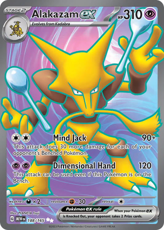 Alakazam ex (ex) (188/207) [Scarlet & Violet: 151]