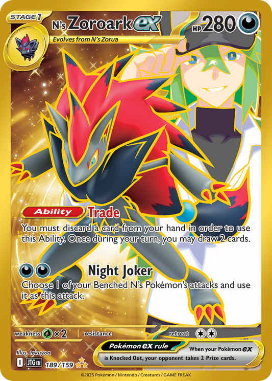 N's Zoroark ex - Journey Together #189