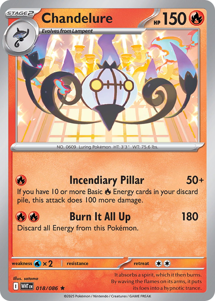 Chandelure - White Flare #18
