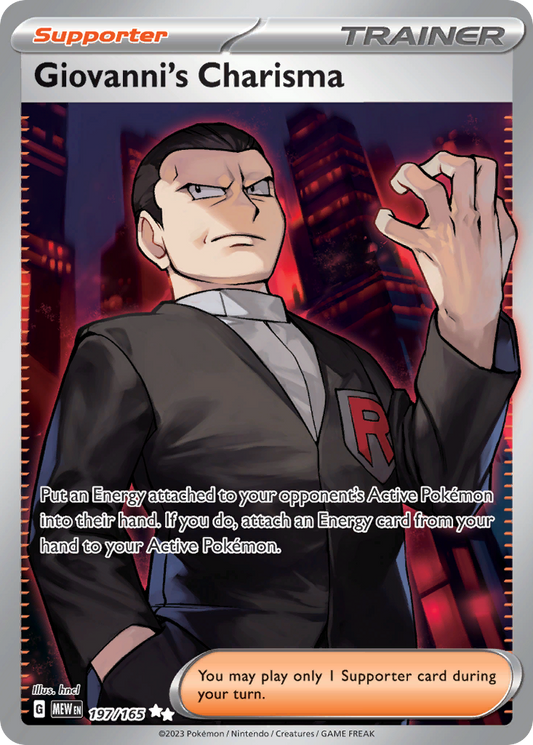 Giovanni's Charisma (197/207) [Scarlet & Violet: 151]