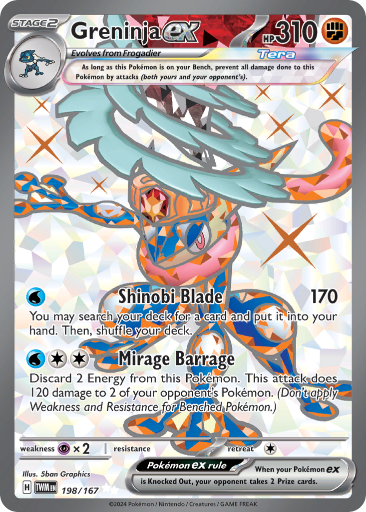 Greninja ex (Tera, ex) (198/226) [Scarlet & Violet: Twilight Masquerade]