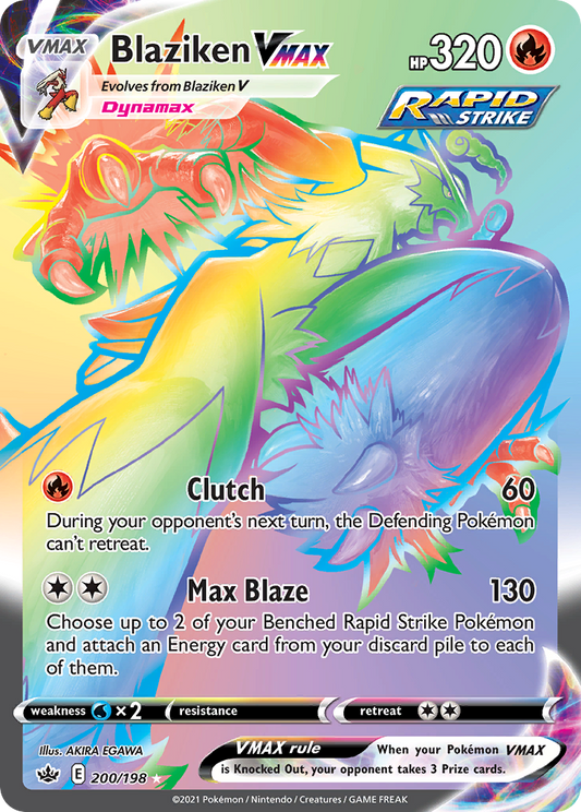 Blaziken VMAX (VMAX, Rapid Strike) (200/233) [Sword & Shield: Chilling Reign]