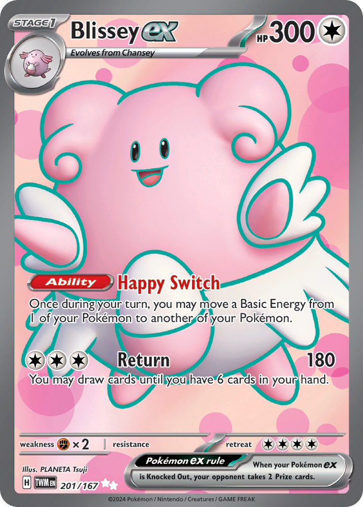 Blissey ex (ex) (201/226) [Scarlet & Violet: Twilight Masquerade]