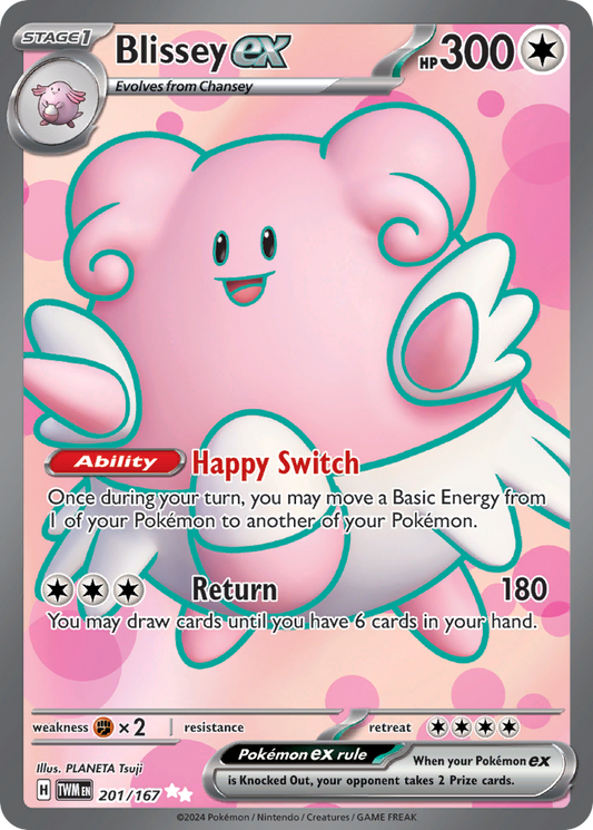 Blissey ex (ex) (201/226) [Scarlet & Violet: Twilight Masquerade]